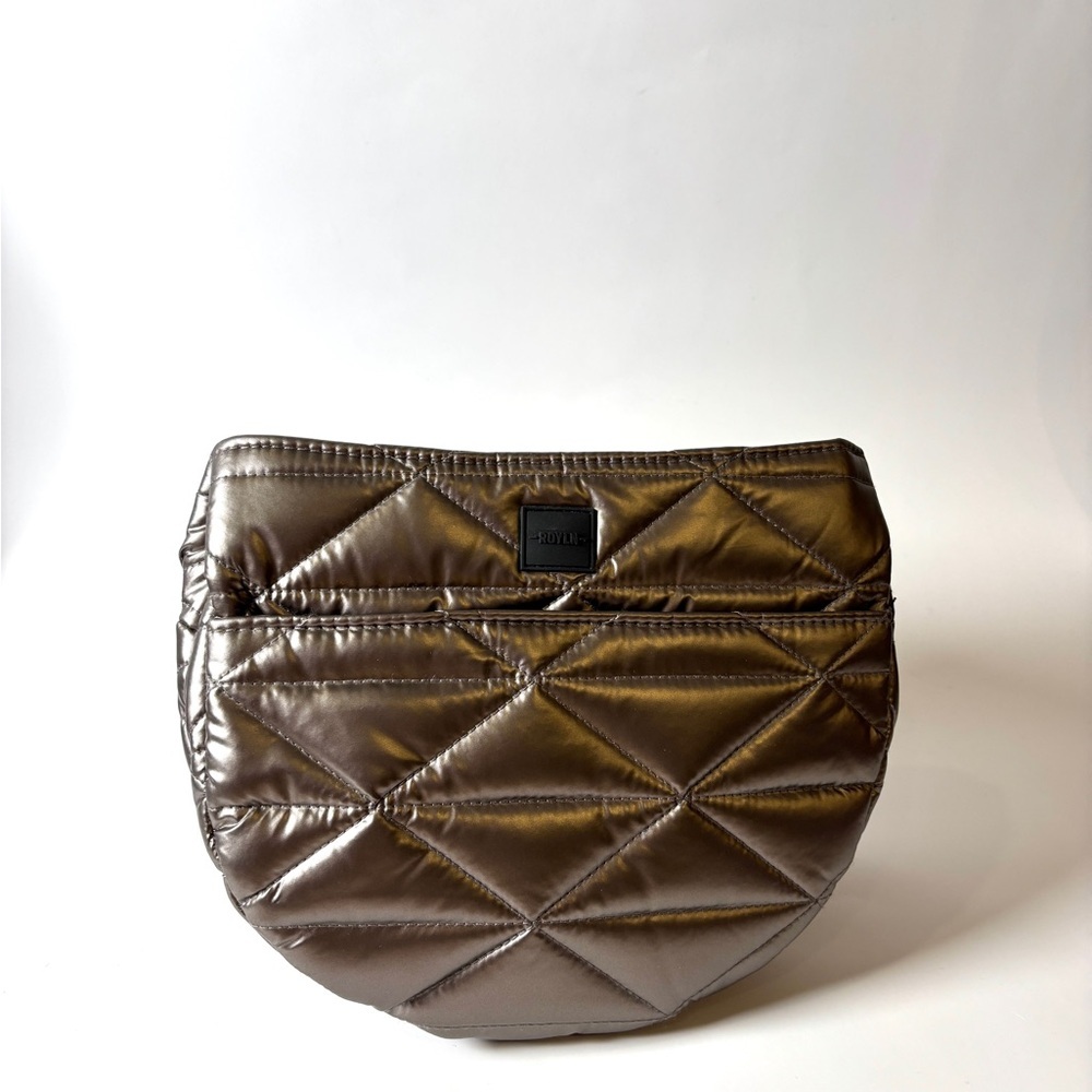 Royln Quilted Metallic Bag NWT